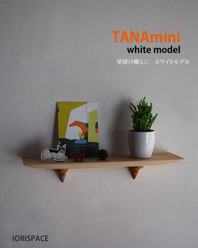 壁掛け棚【TANAminiホワイトモデル】木製の壁掛け飾り棚　