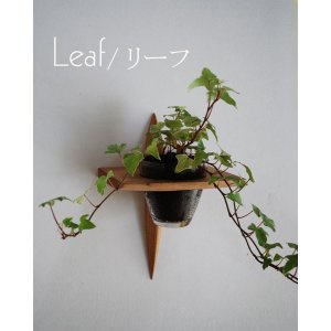 画像: 壁掛け棚【リーフ（leaf)モデル】木製のインテリアグリーン壁掛け飾り棚