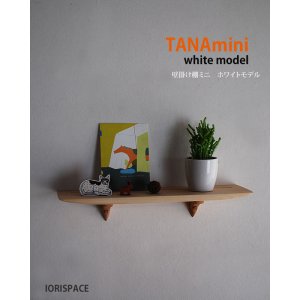 画像: 壁掛け棚【TANAminiホワイトモデル】木製の壁掛け飾り棚　