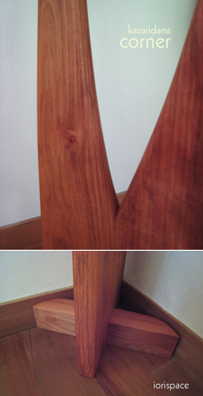 画像: 飾り棚Cornerコーナー【送料無料】木製壁掛棚/無垢家具のイオリスペース