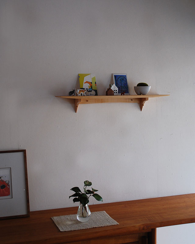 画像: 壁掛け棚【TANA125ホワイトモデル】木製の壁掛け飾り棚