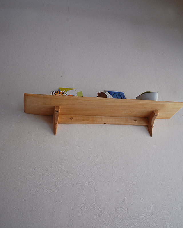 画像: 壁掛け棚【TANA125ホワイトモデル】木製の壁掛け飾り棚